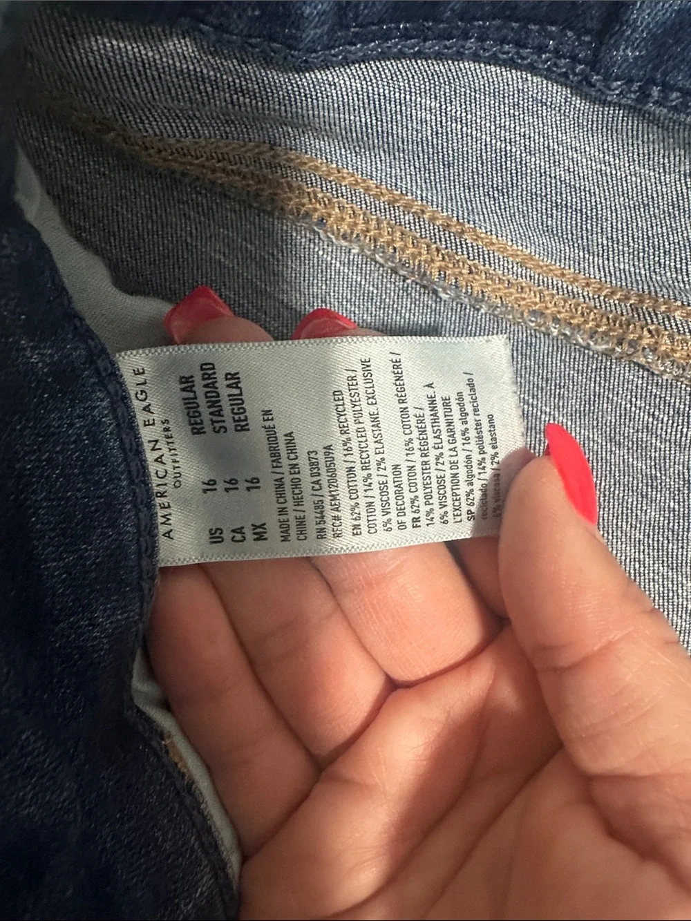 American Eagle Outfitters Dark Blue Skinny Jeans